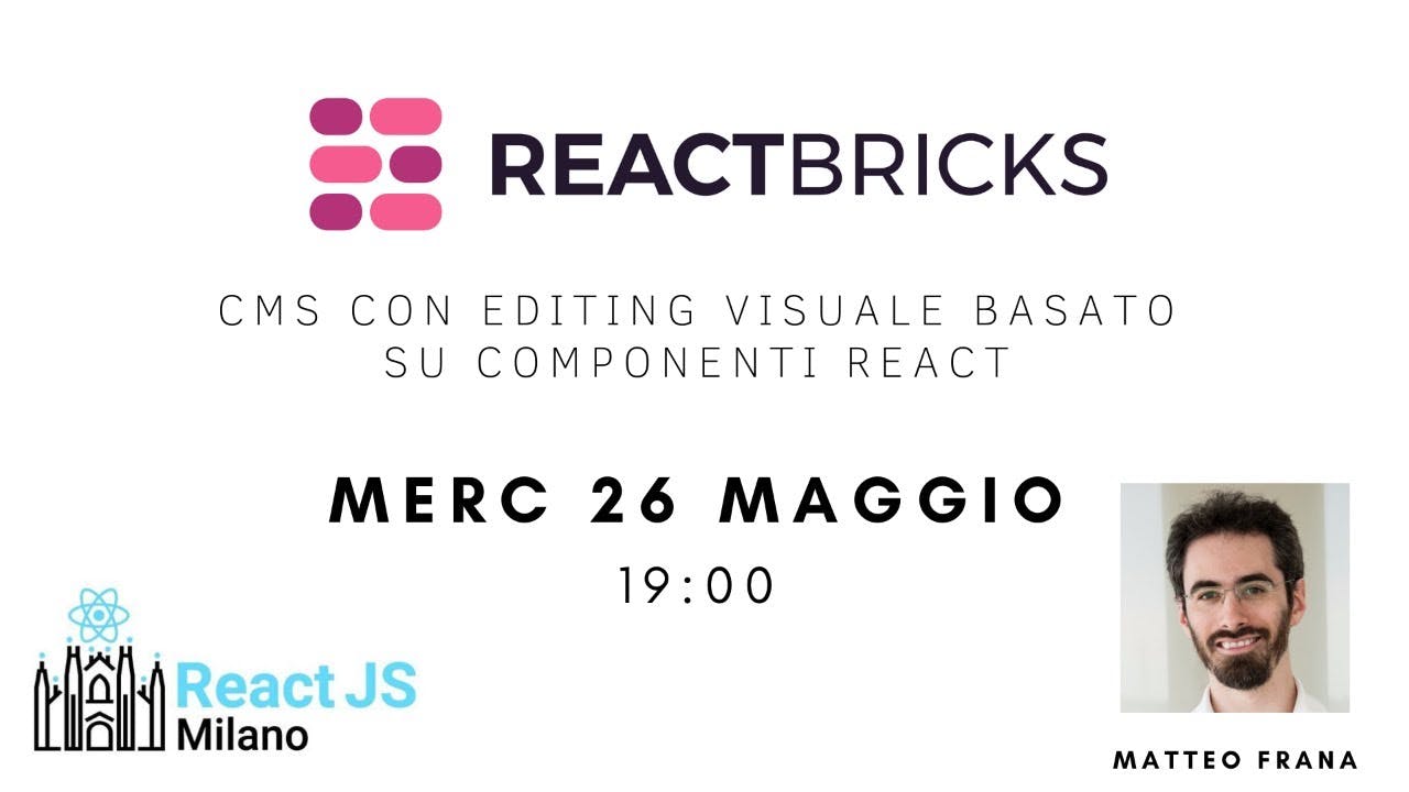 React Milano Meetup - Milano and online 🇮🇹